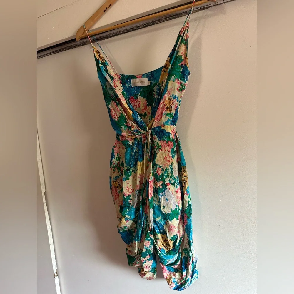 Zimmermann Floral Mini Dress Size 0 - Picture 3 of 5